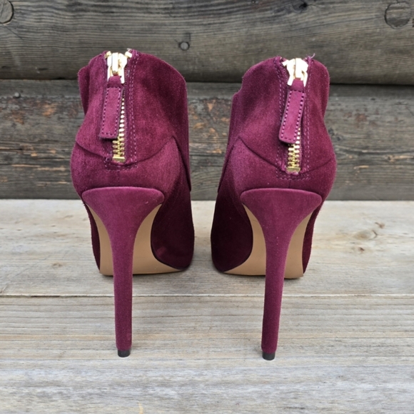 Nine West NEW Navajoe Rich Burgundy Suede, Hidden Platform, Comfort Bootie 8M - Picture 9 of 15